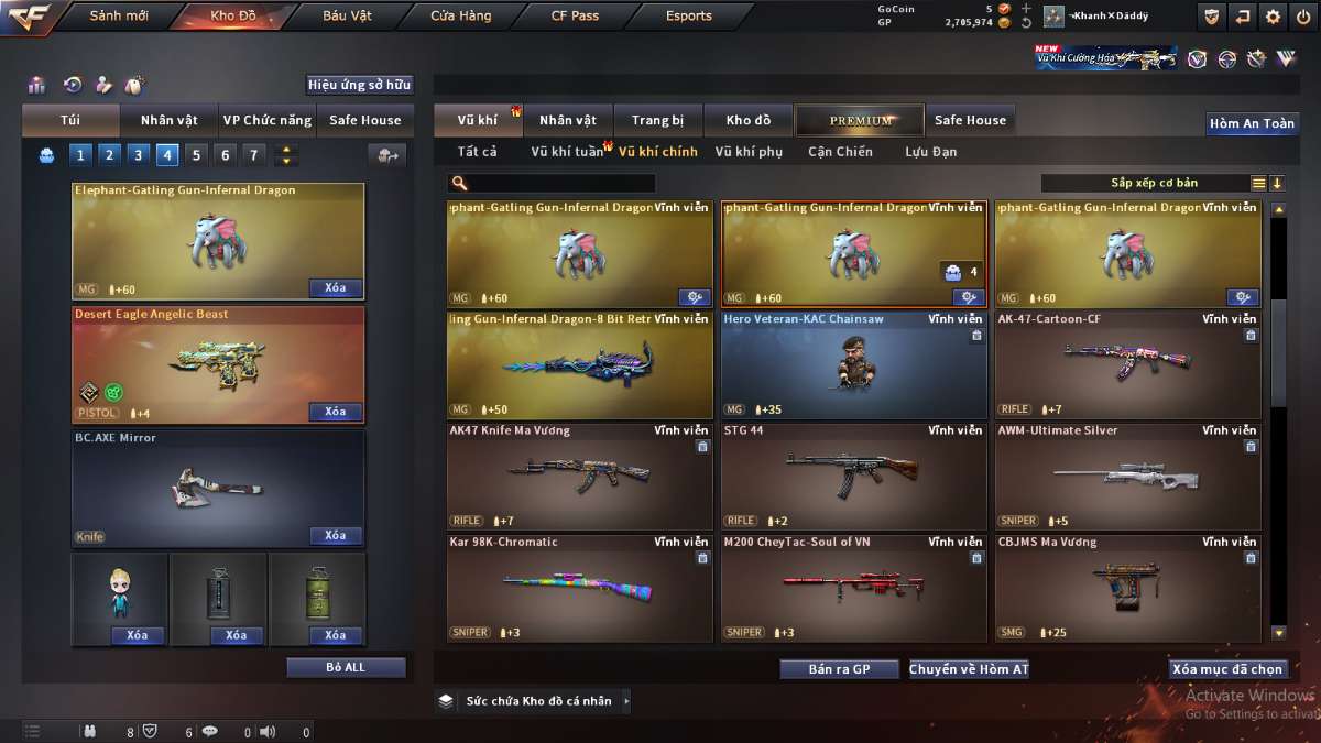 shop acc cf uy tin gia re